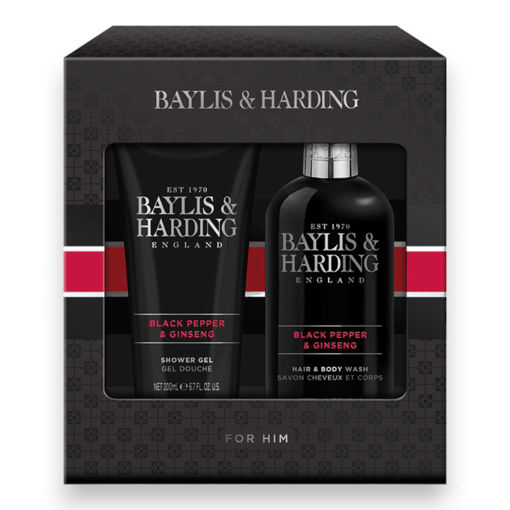 Picture of BAYLIS&HARDING BLACK PEPPER & GINSENG 2 BOTTLE SET